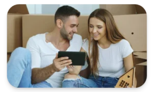 couple tablette simulation credit