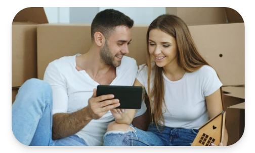 couple tablette simulation credit